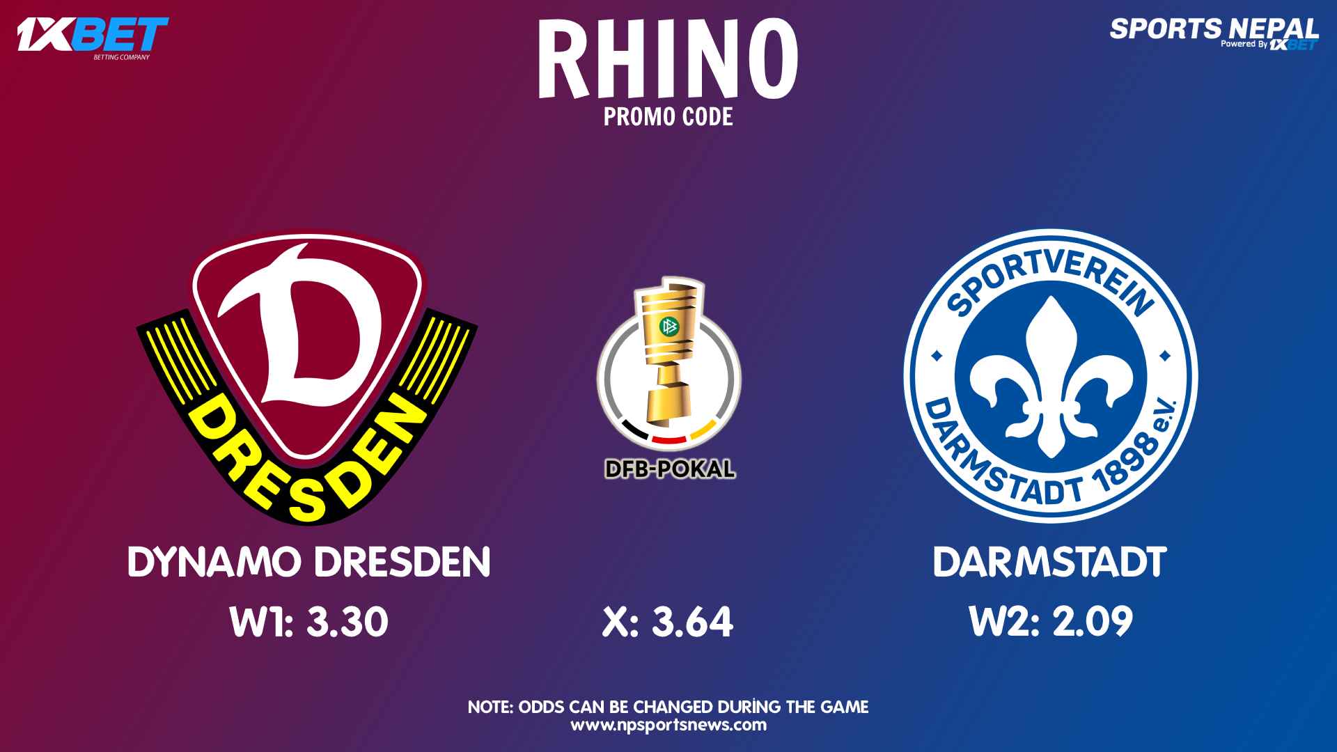 Dynamo Dresden Vs Darmstadt Germany Dfb Pokal Nepal Sports