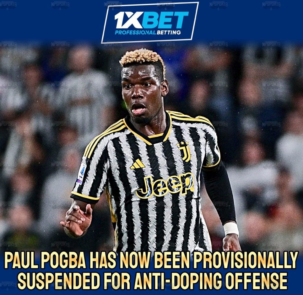 Paul Pogba is temporarily suspended following a positive drug test