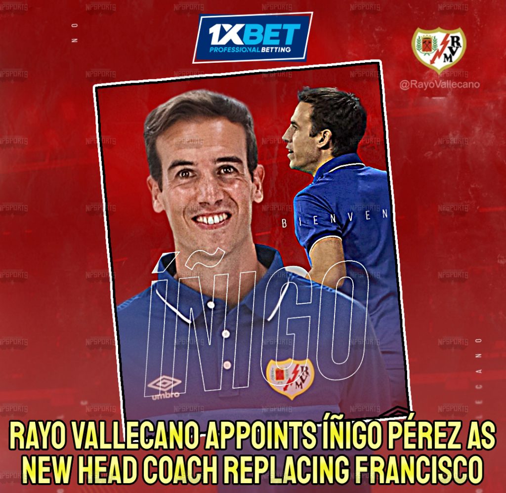 Rayo Vallecano appointes Íñigo Pérez as New Head Coach
