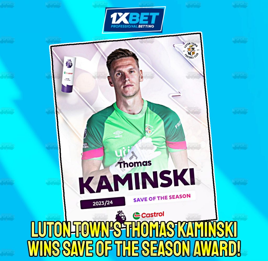 Thomas Kaminski has won Castrol Save of the Season