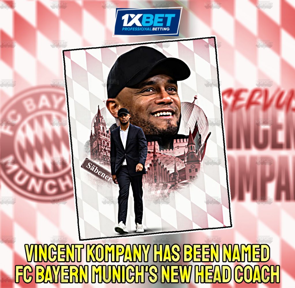 Bayern Munich appoints Vincent Kompany as new head coach
