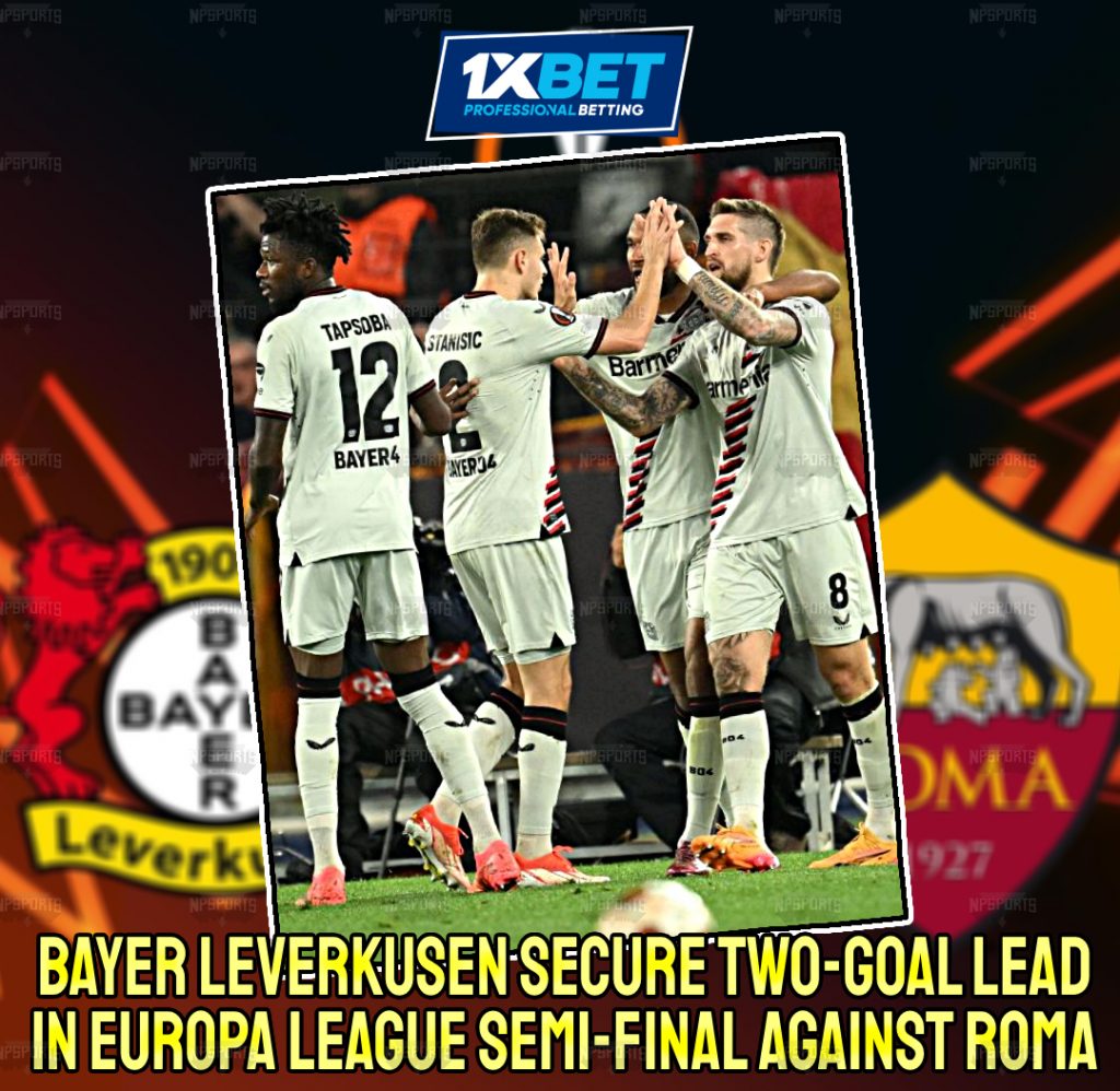 Leverkusen overcame Roma in the first leg of Europa League semi-finals
