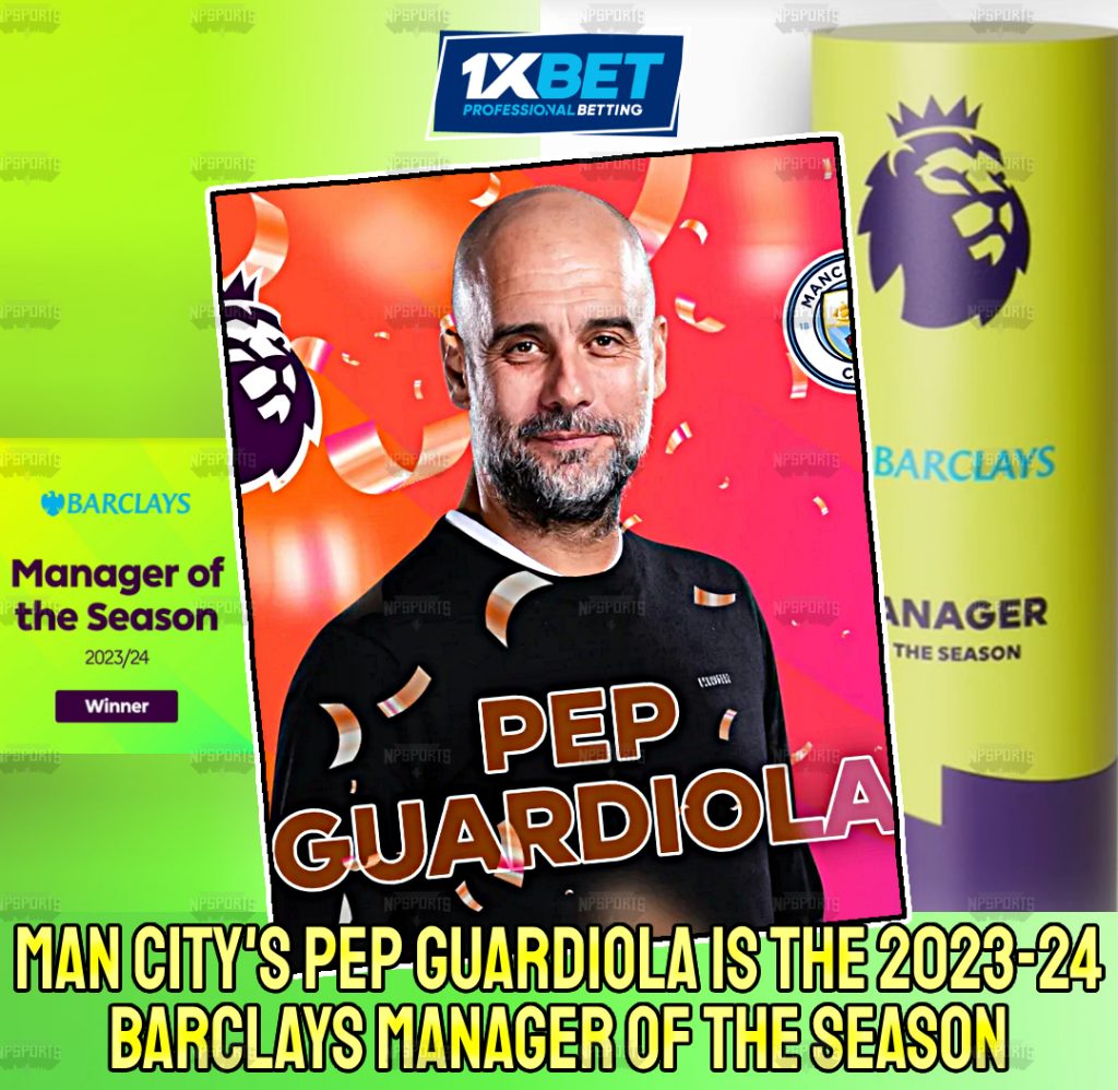 Pep Guardiola named Barclays Manager of the Season