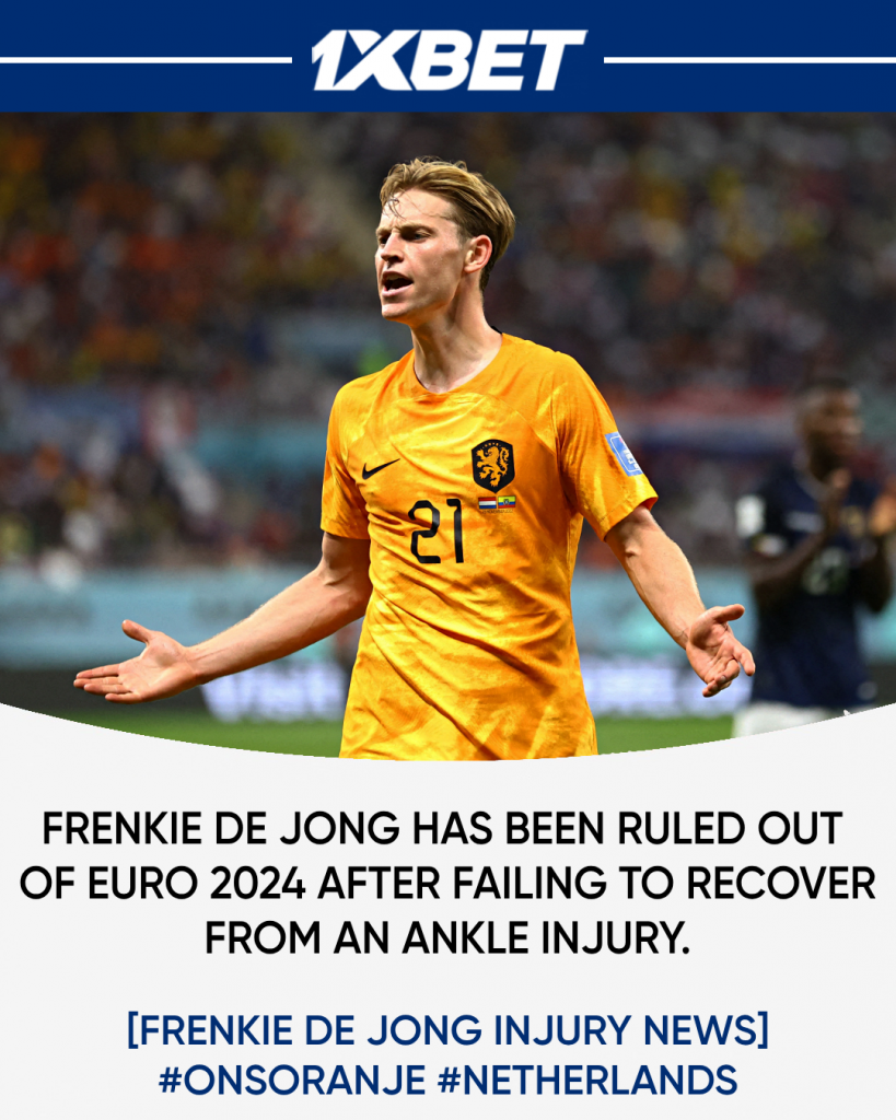 Frenkie de Jong to miss Euro 2024